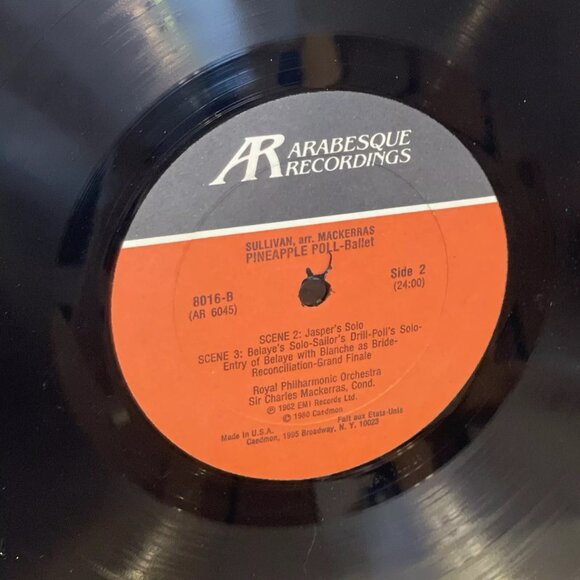 Sir Arthur Sullivan Pineapple Poll (Vinyl, 1980) Arabesque Recordings 8016 VG+ - Picture 10 of 10